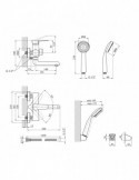 Змішувач для ванни Kroner KRM Elbe - SCH060 | купити | SilverGoose.com.ua.com.ua