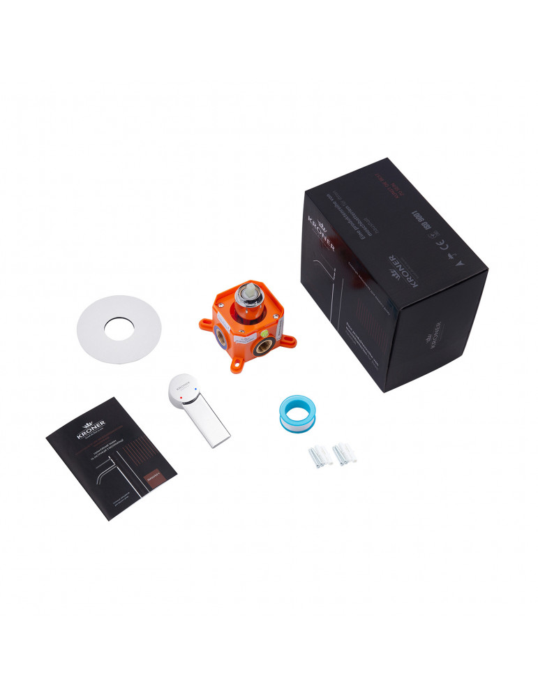 Змішувач прихованого монтажу Kroner KRP Basis - C080 | купити | SilverGoose.com.ua.com.ua