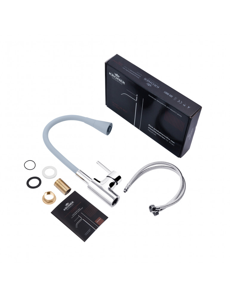 Змішувач для кухні Kroner KRP Küche - C031GRA | купити | SilverGoose.com.ua.com.ua