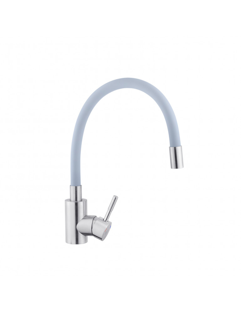 Змішувач для кухні з гнучким виливом Kroner KRP Edelstahl Klassisch - ESG035GRA | купити | SilverGoose.com.ua.com.ua