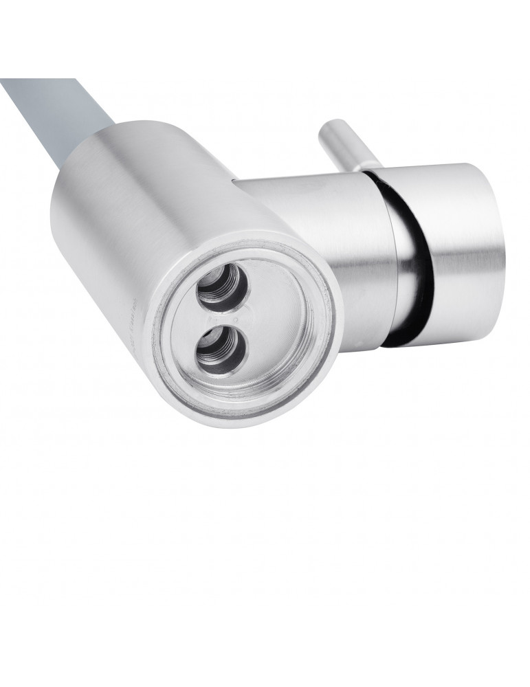 Змішувач для кухні з гнучким виливом Kroner KRP Edelstahl Klassisch - ESG035GRA | купити | SilverGoose.com.ua.com.ua