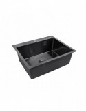 Кухонна мийка Kroner KRP Schwarze - 6050HM PVD (3.0/1.0 мм) | купити | SilverGoose.com.ua.com.ua