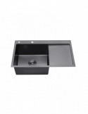 Кухонна мийка Kroner KRP Schwarze - 7849LHM PVD (3.0/1.0 мм) | купити | SilverGoose.com.ua.com.ua