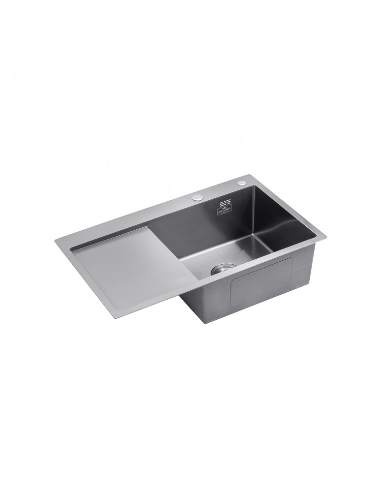 Кухонна мийка Kroner KRP Schwarze - 7849RHM PVD (3.0/1.0 мм) | купити | SilverGoose.com.ua.com.ua