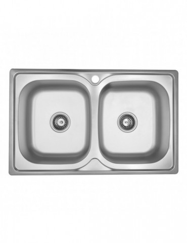 Кухонна мийка Kroner KRP Satin - 7948Z (0.8 мм) | купити | SilverGoose.com.ua.com.ua