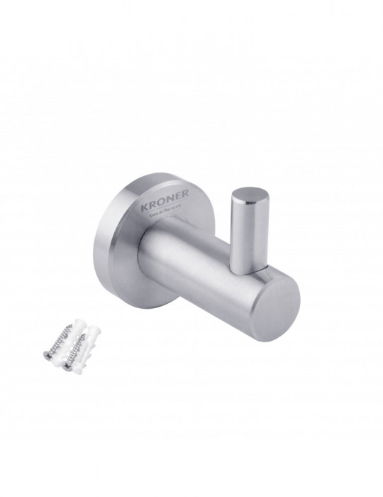 Гачок для ванної кімнати Kroner KRP Edelstahl Klassisch - ESG3705-1 | купити | SilverGoose.com.ua.com.ua