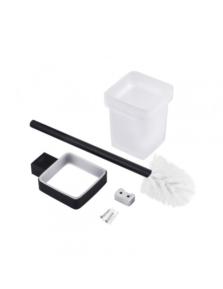 Йоржик для унітаза настінний Kroner KRP Edelstahl Kubus - SCH3910 | купити | SilverGoose.com.ua.com.ua