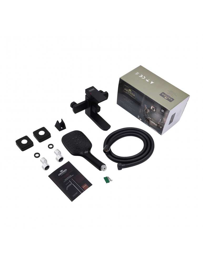 Змішувач для ванни Kroner KRP Edelstahl Kubus - SCH060 | купити | SilverGoose.com.ua.com.ua