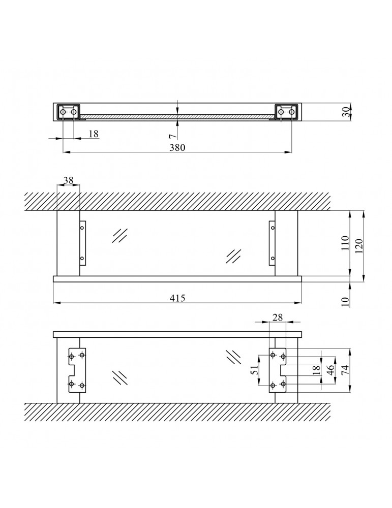 Полиця для ванної кімнати Kroner KRP Edelstahl Kubus - SCH3907 | купити | SilverGoose.com.ua.com.ua