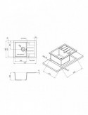 Кухонна мийка Kroner KRP Komposit GRB - 6550 | купити | SilverGoose.com.ua.com.ua