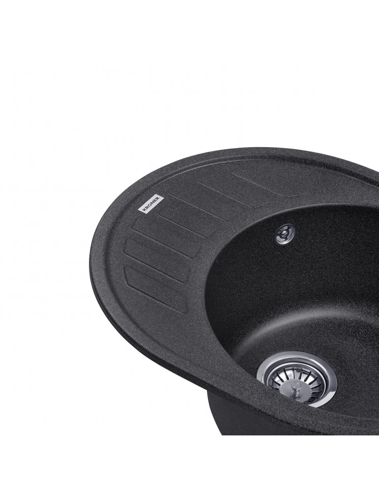 Кухонна мийка Kroner KRP Komposit GRB - 6250 | купити | SilverGoose.com.ua.com.ua