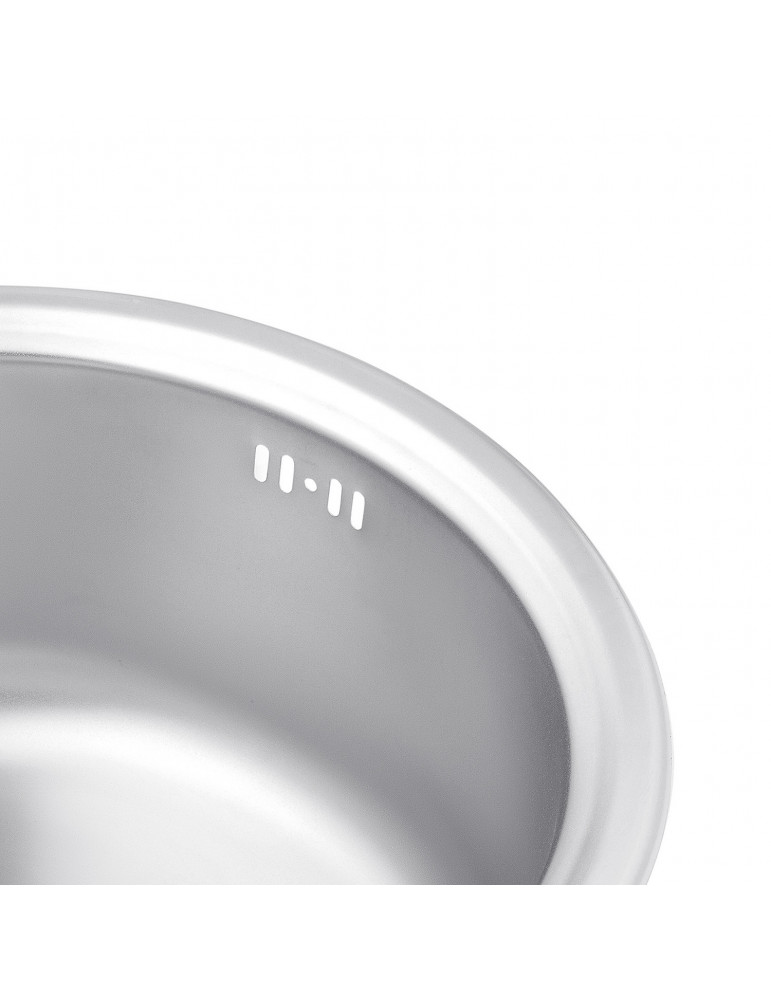 Кухонна мийка Kroner KRP Satin - 4843 (0.8 мм) | купити | SilverGoose.com.ua.com.ua