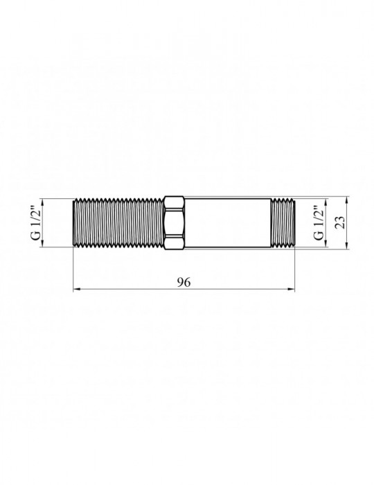 Згін посилений LexLine 1/2" ЗЗ латунний УК0641-В | купити | SilverGoose.com.ua.com.ua