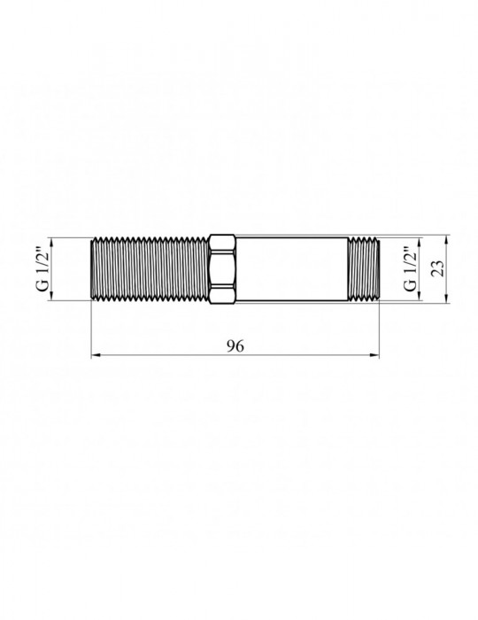 Згін посилений LexLine 1/2" ЗЗ нікель НК0641-Вн | купити | SilverGoose.com.ua.com.ua