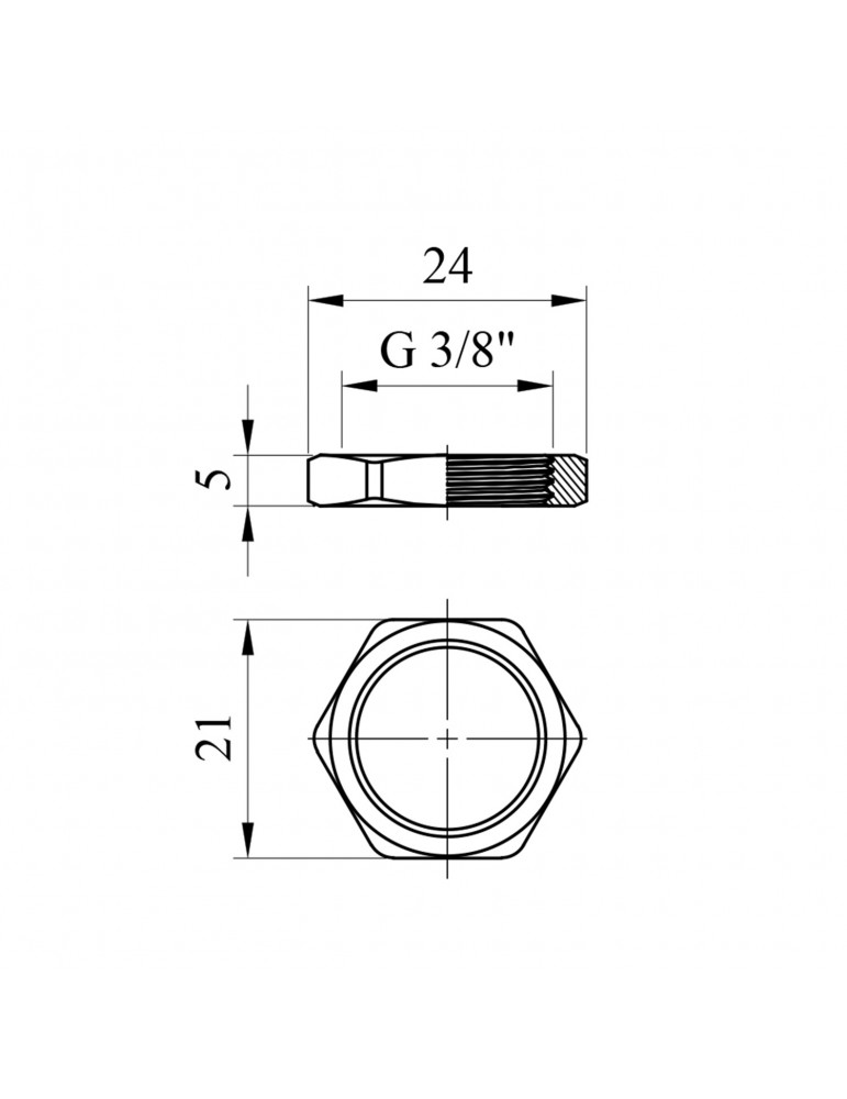 Контргайка посилена LexLine 3/8" нікель НК1200-Вн | купити | SilverGoose.com.ua.com.ua