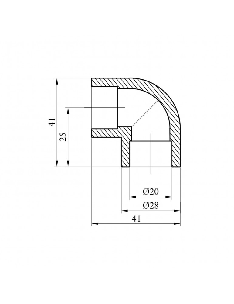 Коліно 90° PPR Rozma 20 мм | купити | SilverGoose.com.ua.com.ua