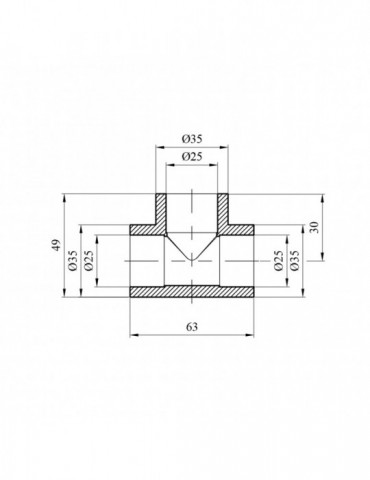 Трійник PPR Rozma 25 мм | купити | SilverGoose.com.ua.com.ua