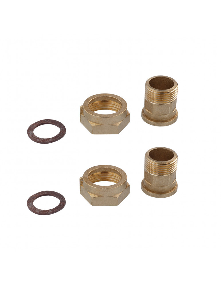 Приєднувальний комплект до водяного лічильника LexLine 3/4"х1" ВЗ латунний УК1417-В | купити | SilverGoose.com.ua.com.ua