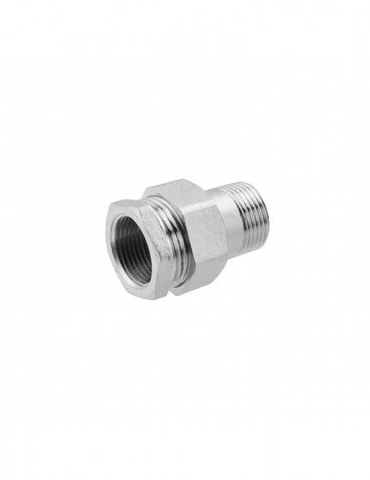 Згін-американка пряма посилена LexLine 3/4" ВЗ нікель НК0803-Вн | купити | SilverGoose.com.ua.com.ua