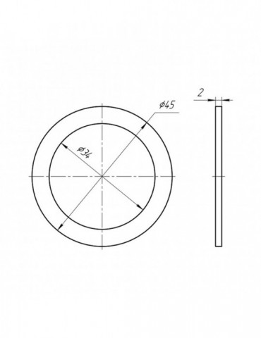 Прокладка ANIplast 1 1/2"мм плоска М022EU | купити | SilverGoose.com.ua.com.ua
