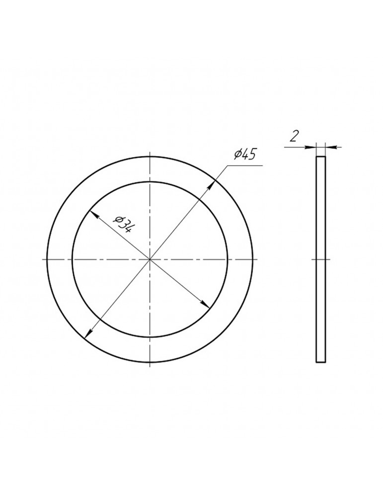 Прокладка ANIplast 1 1/2"мм плоска М022EU | купити | SilverGoose.com.ua.com.ua