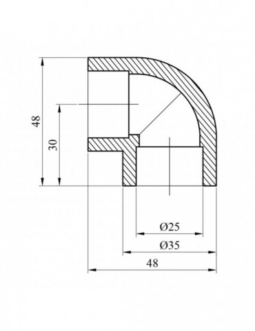 Коліно 90° PPR Rozma 25 мм | купити | SilverGoose.com.ua.com.ua