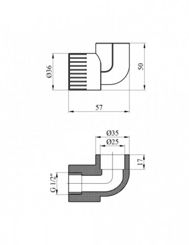 Коліно PPR Rozma 25x1/2" РВ | купити | SilverGoose.com.ua.com.ua