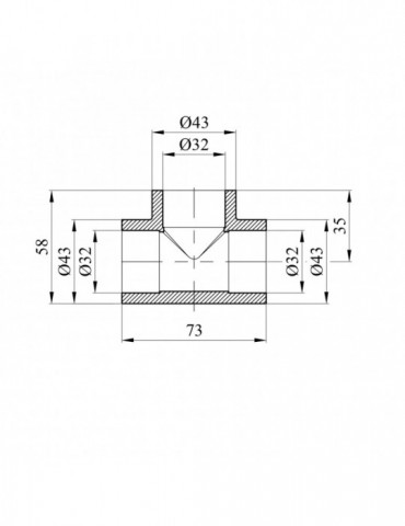 Трійник PPR Rozma 32 мм | купити | SilverGoose.com.ua.com.ua
