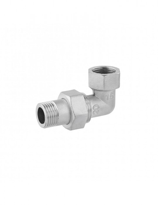 Згін-американка кутова посилена LexLine 1/2 " ВЗ нікель НК0802-Вн | купити | SilverGoose.com.ua.com.ua