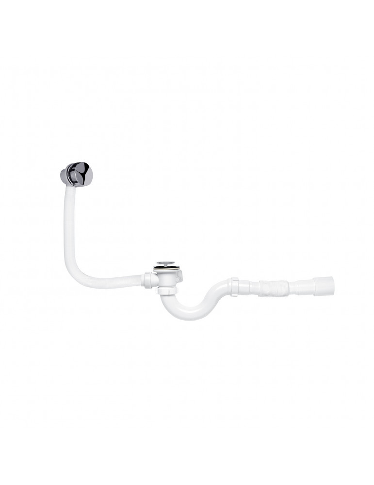 Сифон для ванної KronoPlast 1 1/2''х40 мм напівавтоматичний SV27400733 (СВ1050ПА) | купити | SilverGoose.com.ua.com.ua