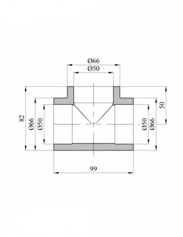 Трійник PPR Rozma 50 мм | купити | SilverGoose.com.ua.com.ua