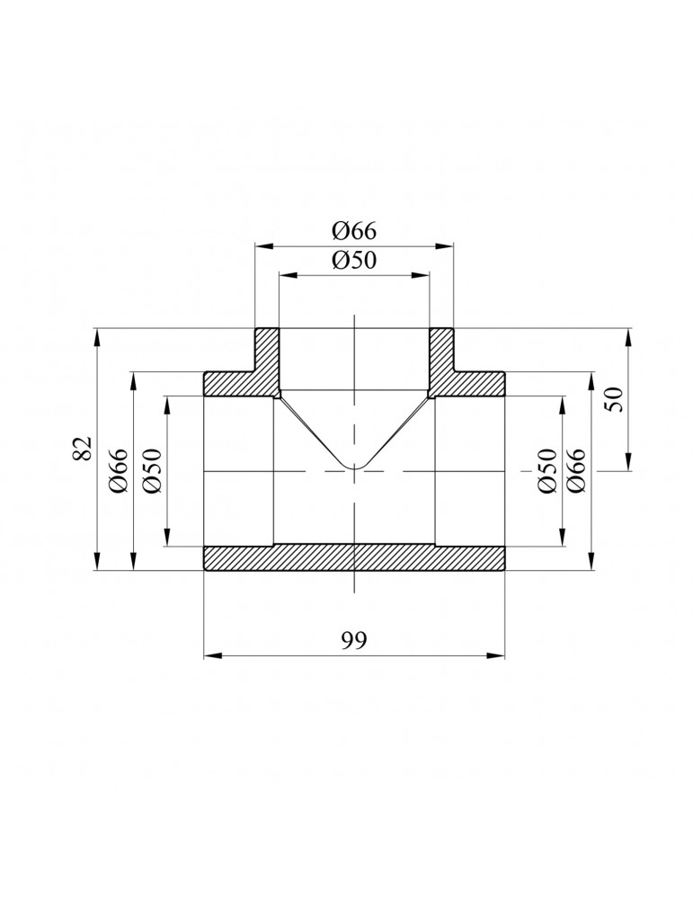 Трійник PPR Rozma 50 мм | купити | SilverGoose.com.ua.com.ua