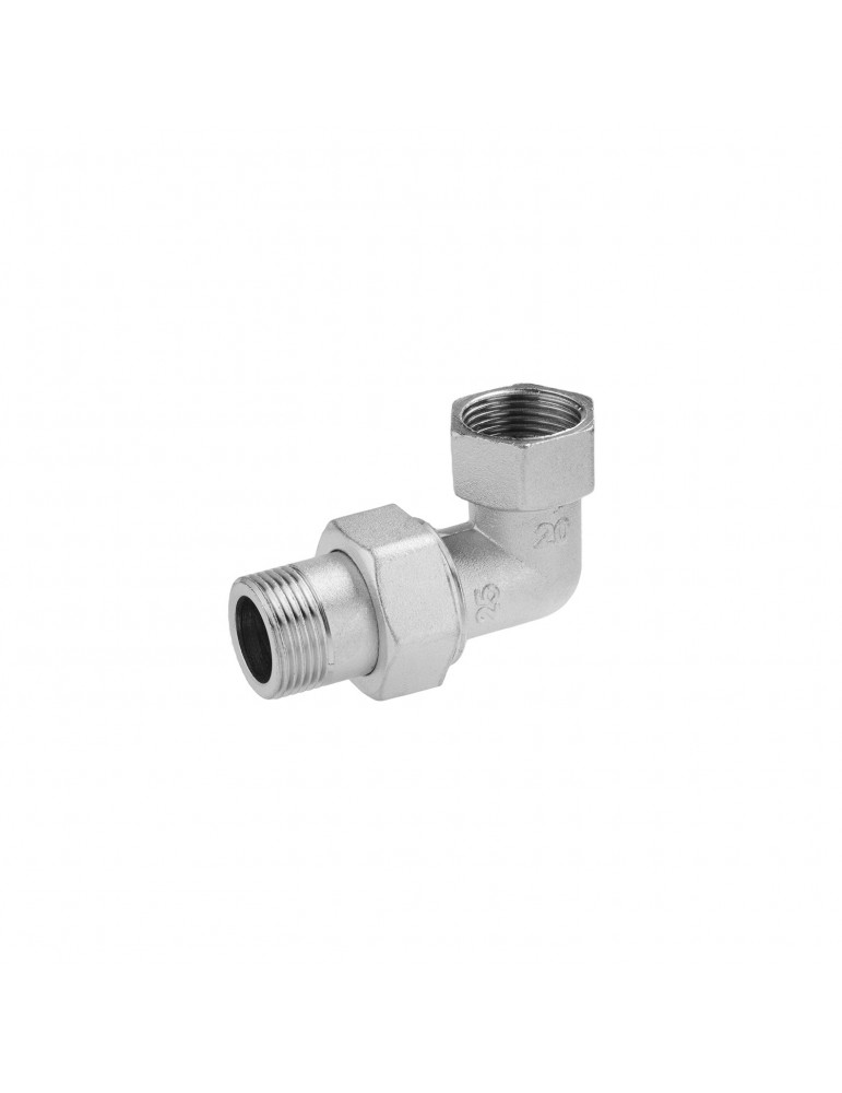 Згін-американка кутова посилена LexLine 3/4" ВЗ нікель НК0804-Вн | купити | SilverGoose.com.ua.com.ua