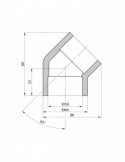Коліно 45° PPR Rozma 50 мм | купити | SilverGoose.com.ua.com.ua