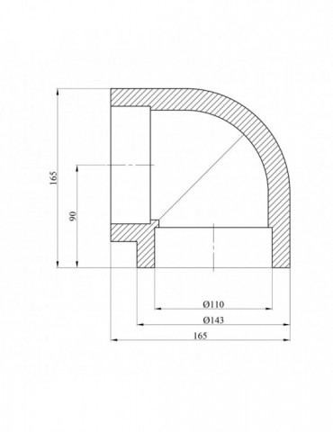 Коліно 90° PPR Rozma 110 мм | купити | SilverGoose.com.ua.com.ua