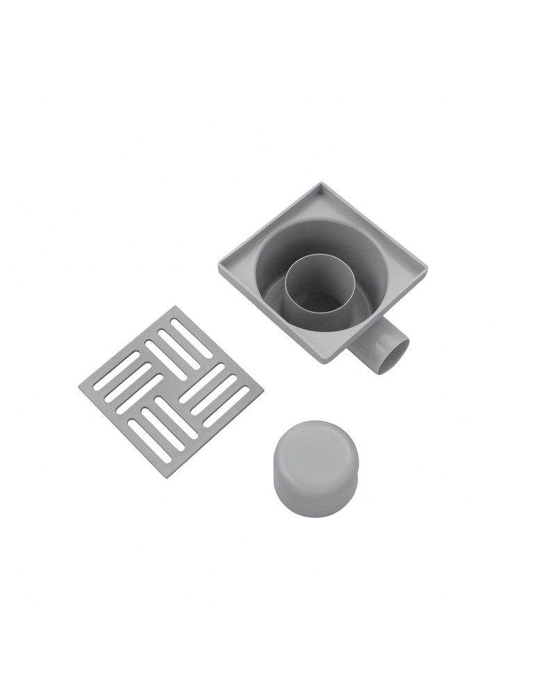 Трап ANIplast з горизонтальним випуском 50 мм, з решіткою 15х15 см TA5110EU | купити | SilverGoose.com.ua.com.ua