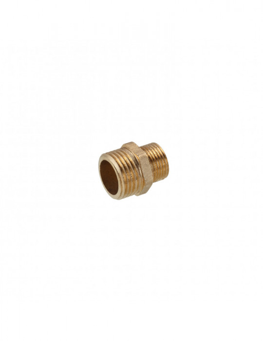Ніпель перехідний посилений LexLine 1/2"х3/8" ЗЗ латунний УК0540-В | купити | SilverGoose.com.ua.com.ua
