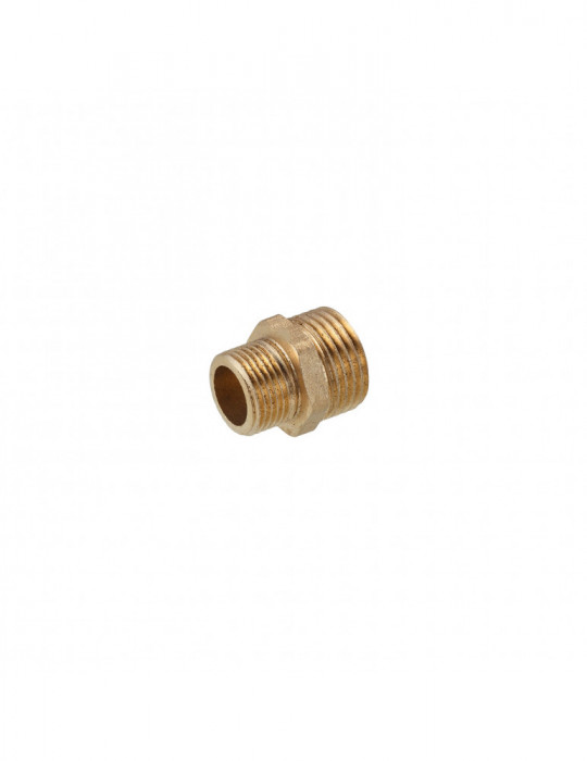 Ніпель перехідний посилений LexLine 1/2"х3/8" ЗЗ латунний УК0540-В | купити | SilverGoose.com.ua.com.ua