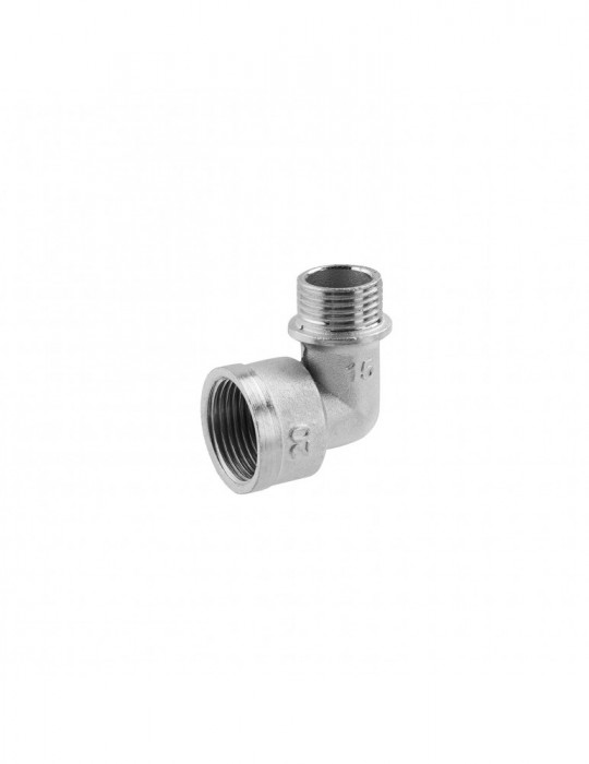 Кутник перехідний посилений LexLine 3/4"х1/2" ВЗ нікель НК0104-В  | купити | SilverGoose.com.ua.com.ua