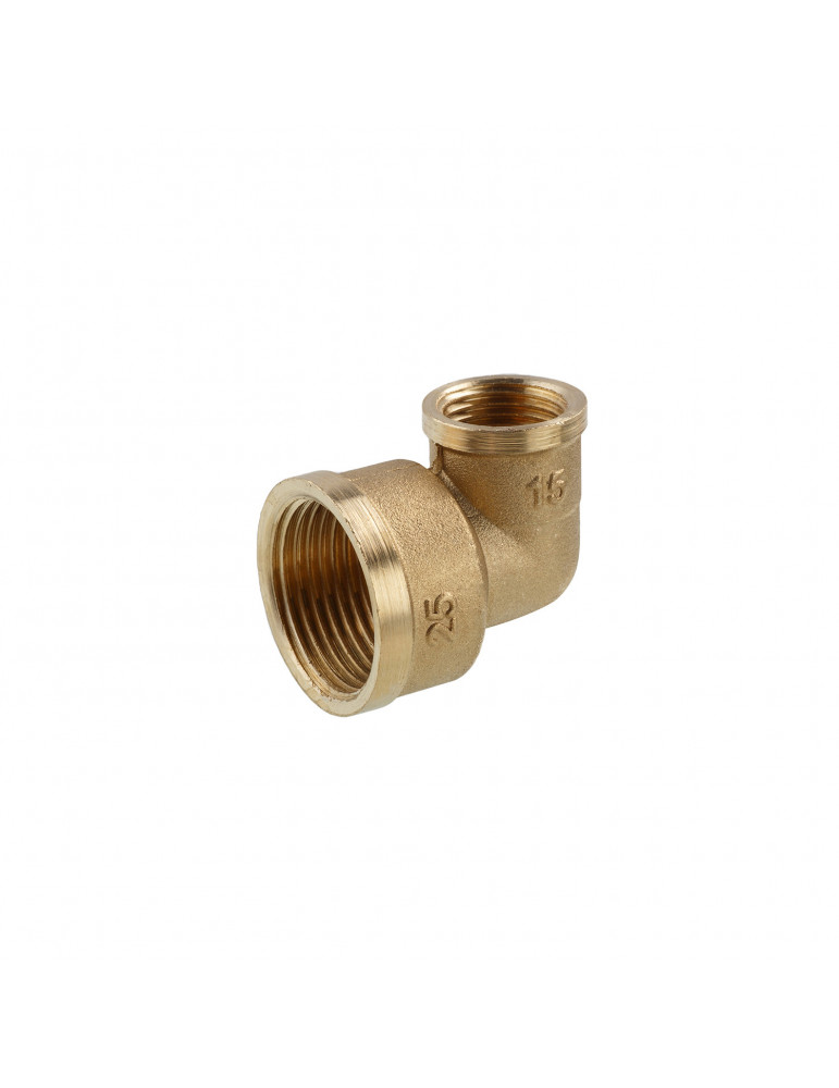 Кутник перехідний посилений LexLine 1"х1/2" ВВ латунний УК0129-В | купити | SilverGoose.com.ua.com.ua