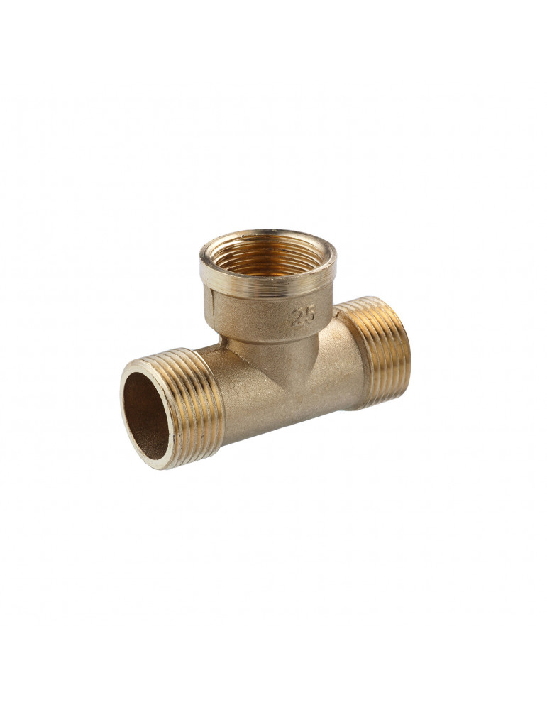 Трійник посилений LexLine 1" ЗВЗ латунний УК0233-В | купити | SilverGoose.com.ua.com.ua