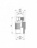 Перехід з накидною гайкою PPR Rozma 25х3/4" | купити | SilverGoose.com.ua.com.ua