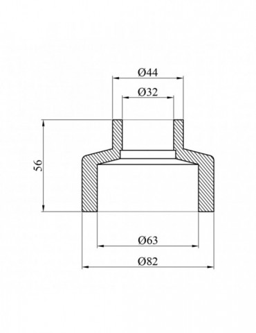 Муфта редукційна PPR Rozma 63х32 мм | купити | SilverGoose.com.ua.com.ua