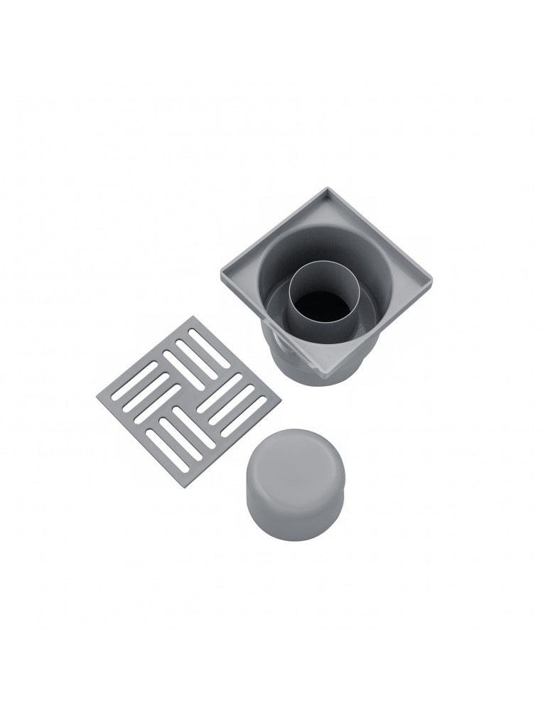 Трап ANIplast з вертикальним випуском 50 мм, з решіткою 10х10 см TA5204EU | купити | SilverGoose.com.ua.com.ua