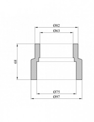 Муфта редукційна PPR Rozma 75х63 мм | купити | SilverGoose.com.ua.com.ua