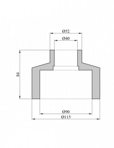 Муфта редукційна PPR Rozma 90х40 мм | купити | SilverGoose.com.ua.com.ua
