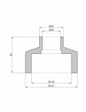 Муфта редукційна PPR Rozma 110х50 мм | купити | SilverGoose.com.ua.com.ua