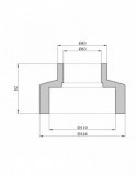 Муфта редукційна PPR Rozma 110х63 мм | купити | SilverGoose.com.ua.com.ua