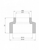 Муфта редукційна PPR Rozma 110х75 мм | купити | SilverGoose.com.ua.com.ua