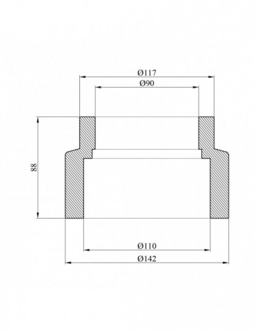 Муфта редукційна PPR Rozma 110х90 мм | купити | SilverGoose.com.ua.com.ua